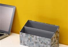 Foldable desk organizer